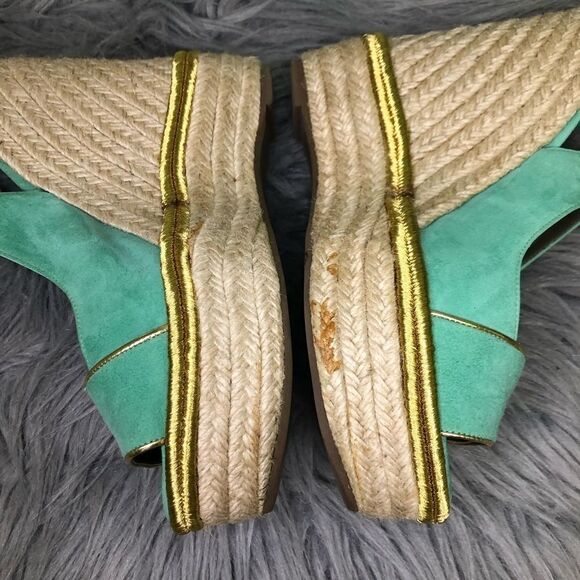 Versace medusa suede espadrille platform - Picture 16 of 16